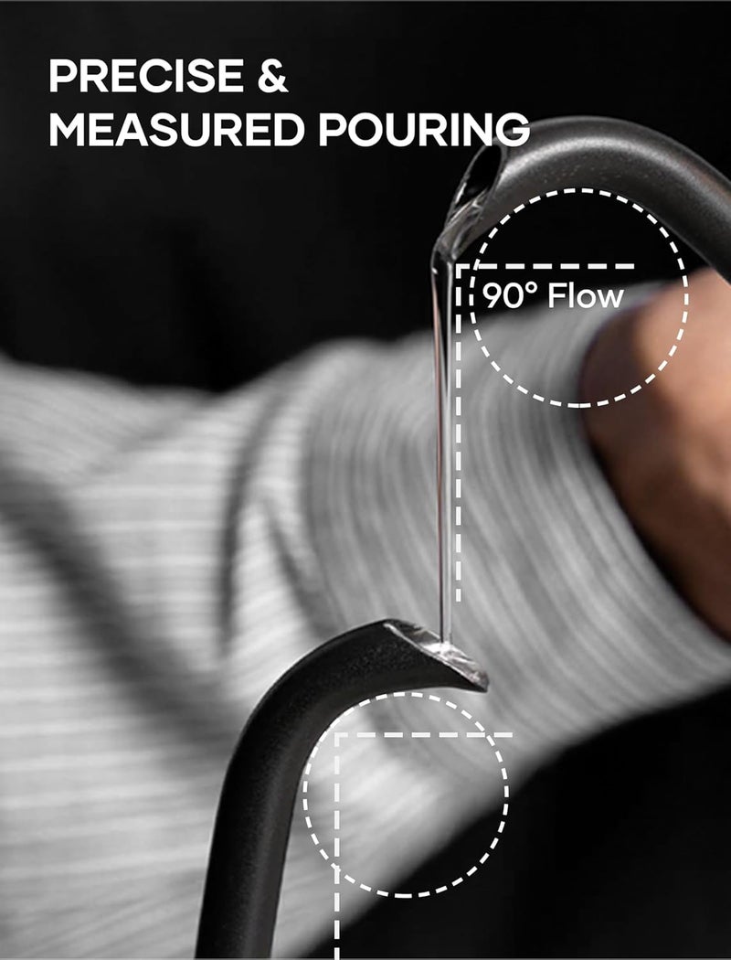 intasting Electric Kettle, Gooseneck Electric Kettle, ±1℉ Temperature Control, Stainless Steel Inner, Quick Heating, for Pour Over Coffee, Brew Tea, Boil Hot Water, 1500W/0.9L Dark Gray - Image 4